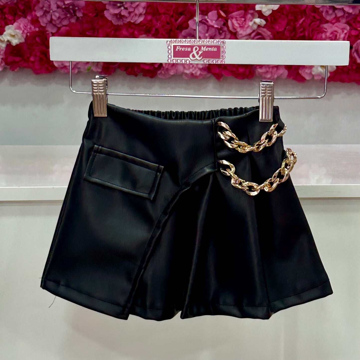 Falda pantalón poli piel
