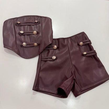 Conmigo short y corset ( SIN CAMISA)