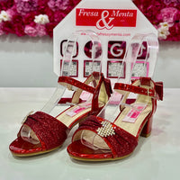 Tacón rojo corazón