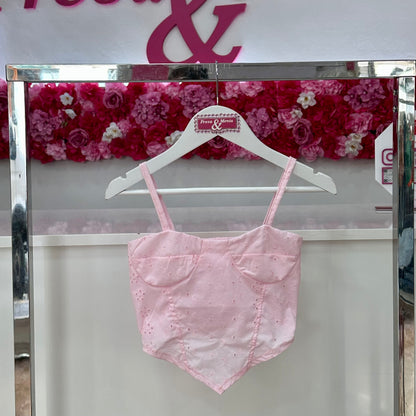 Top corset pique
