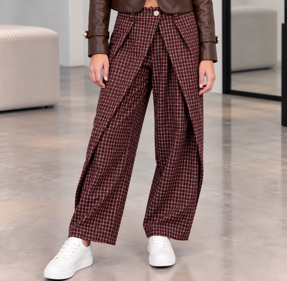 Pantalón cuadros vestir