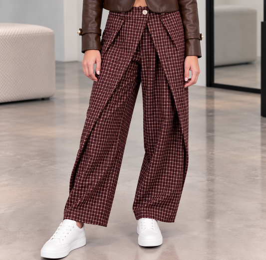 Pantalón cuadros vestir