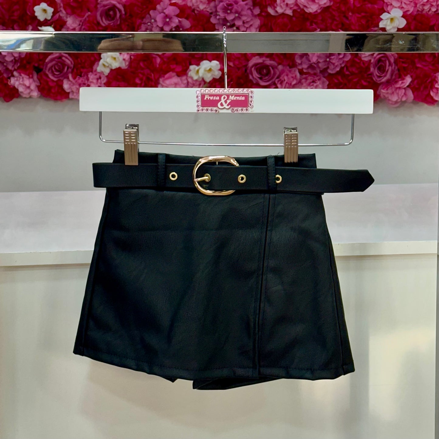 Falda pantalón poli piel