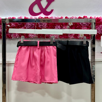 Falda pantalón con cinturón