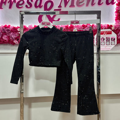 Conjunto campana brillos