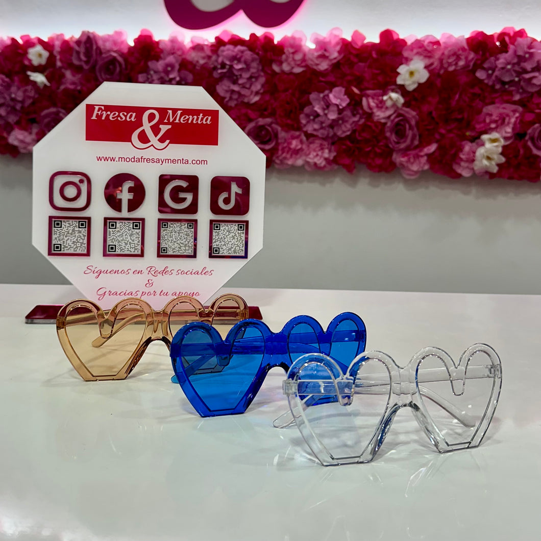 Gafas corazón