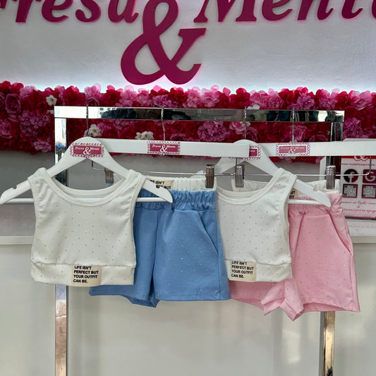 Conjunto sport short chispitas