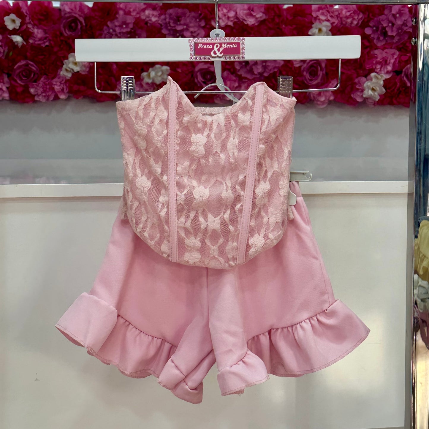 Conjunto corset short