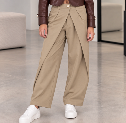 Pantalón cruzado vestir