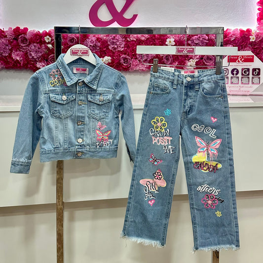 Conjunto Jeans estampado