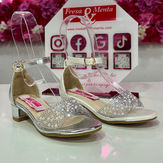 Tacón pala transparente