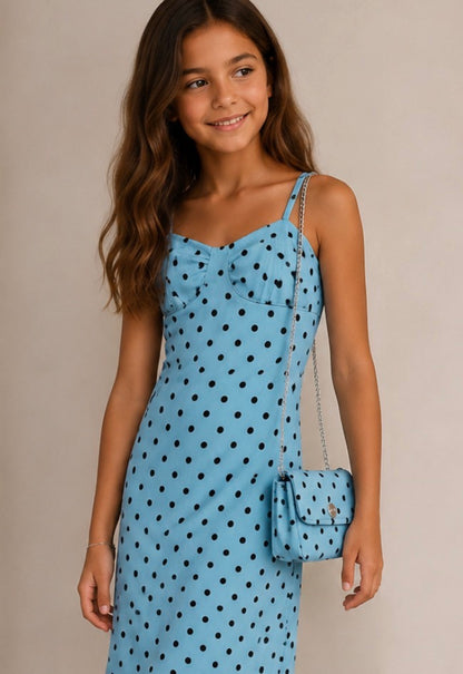 Vestido Topos volantes
