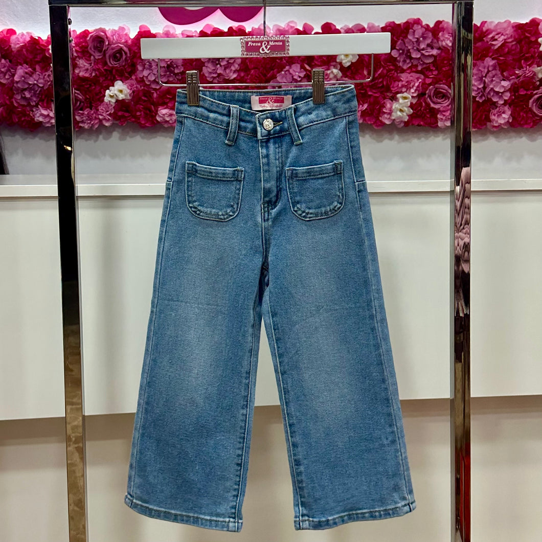 Jeans ancho elástico