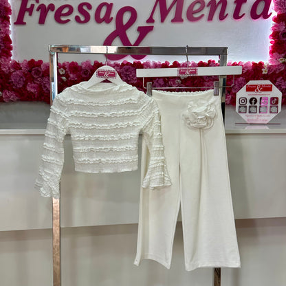 Conjunto vestir encaje