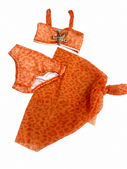 Conjunto de baño baby leopardo