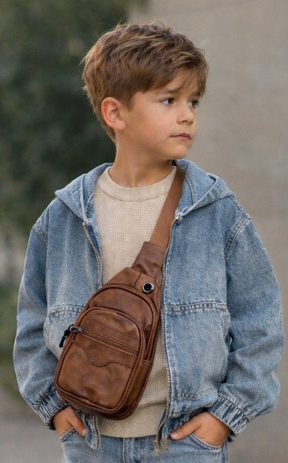 Bolso bandolera poli piel camel