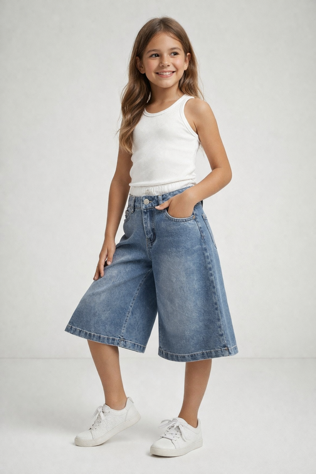 Pirata jeans con cinturilla