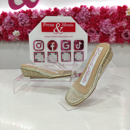 Cuña Transparente Cristal